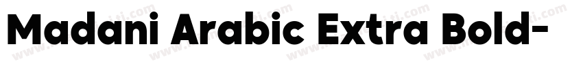 Madani Arabic Extra Bold字体转换